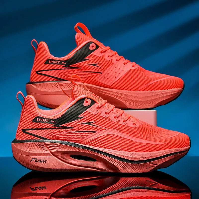Marathon Running Shoes Men Speciality Sports Carbon Board Breathable Lightweight Women's Comfortable Athletic Nonskid Sneakers