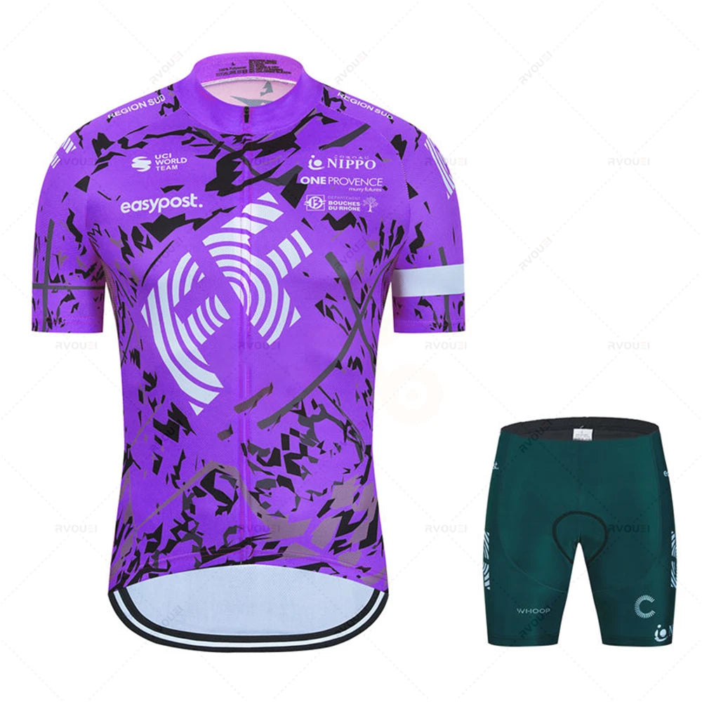 Summer Cycling Clothing 2026 New Team Ropa Ciclismo Hombre Short Sleeve Cycling Jersey Set Mtb Bike Man Uniforme Maillot Bicycle