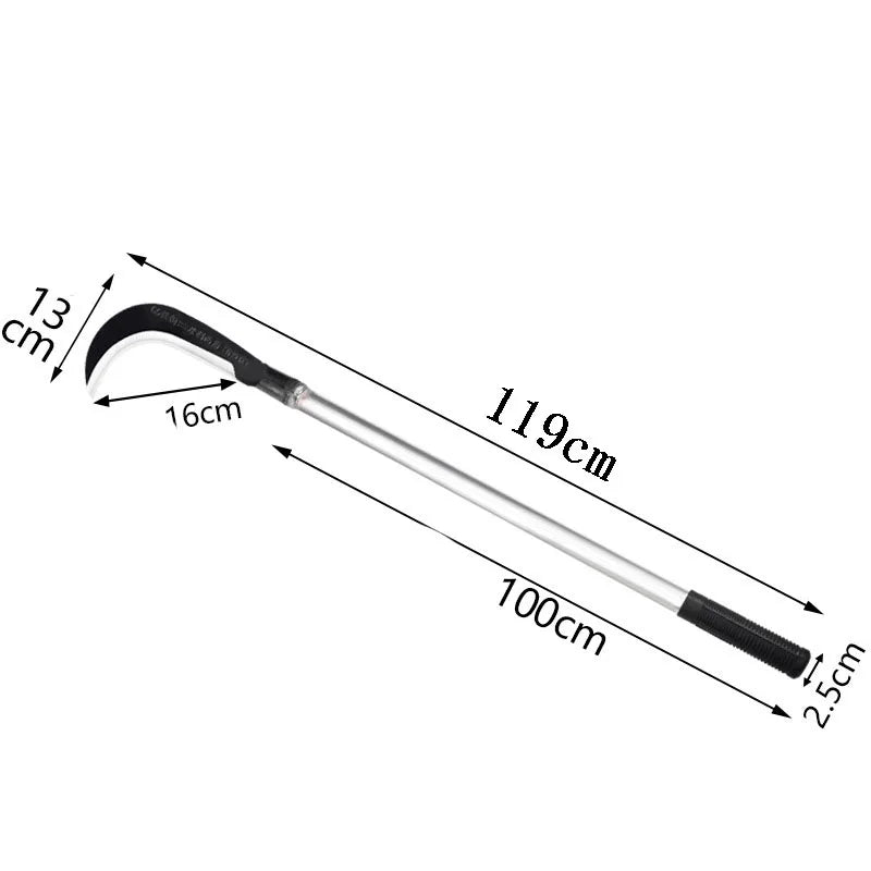 Add long handle sickle wood cutting outdoor lawn mower branch pruning tree cutting machete thickened