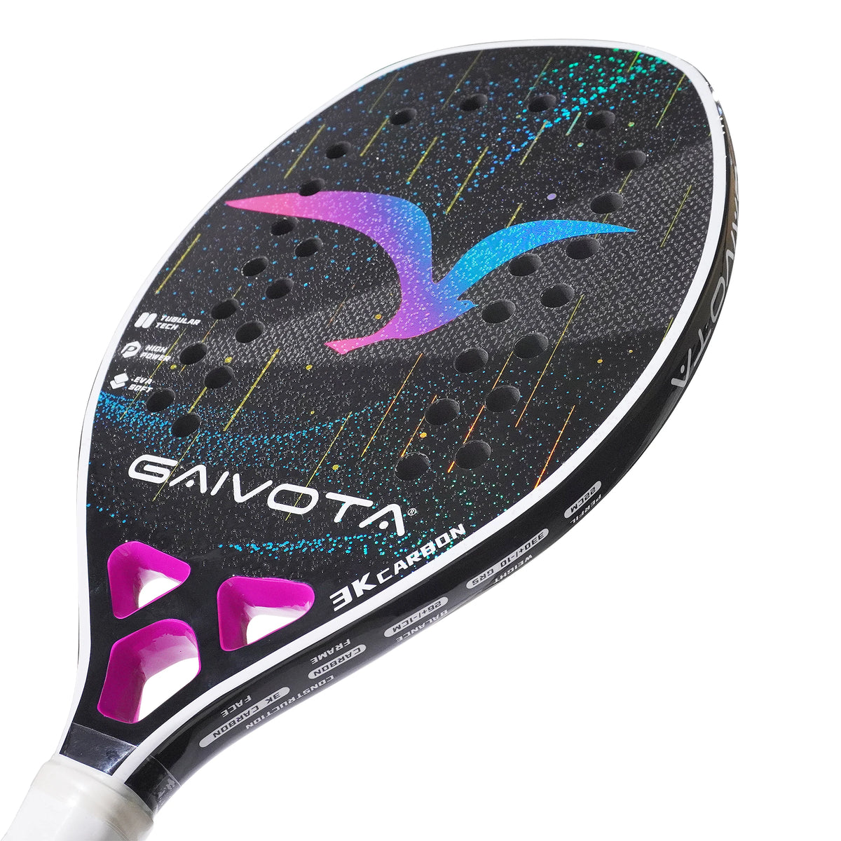 GAIVOTA 2025 Carbon Fiber Beach Tennis Racket 3K+Backpack