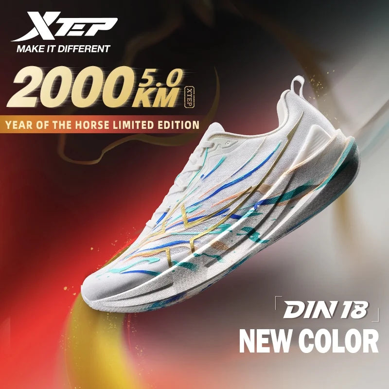 Xtep 2000km 5.0 Shoes Sneakers for Men Cushion Durable Professional Combat Universal Jogging Running Shoes 874119110023