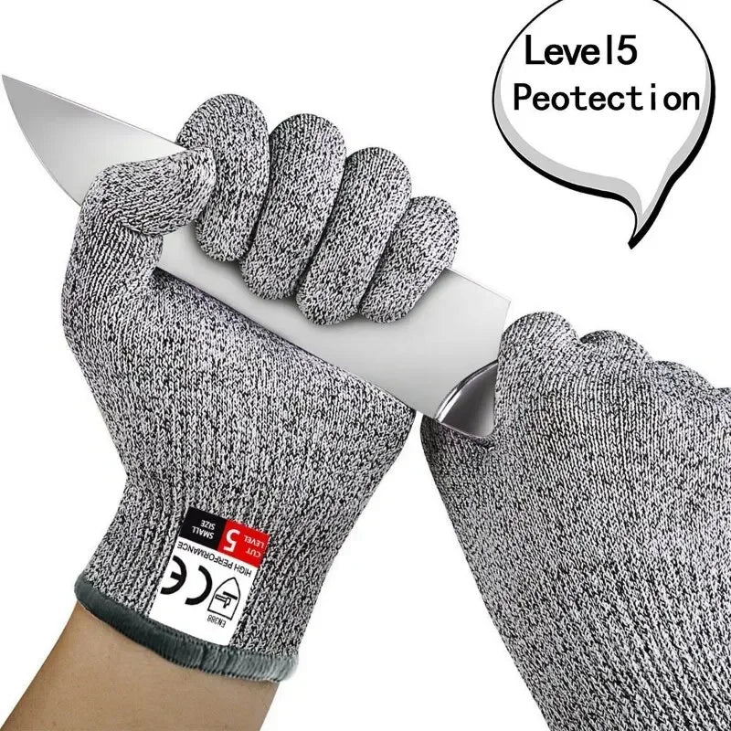 HPPE Level 5 Safety Anti Cut Resistant Gloves High-strength Industry Kitchen Anti-Scratch Anti-cut Glass Cutting Multi-Purpose