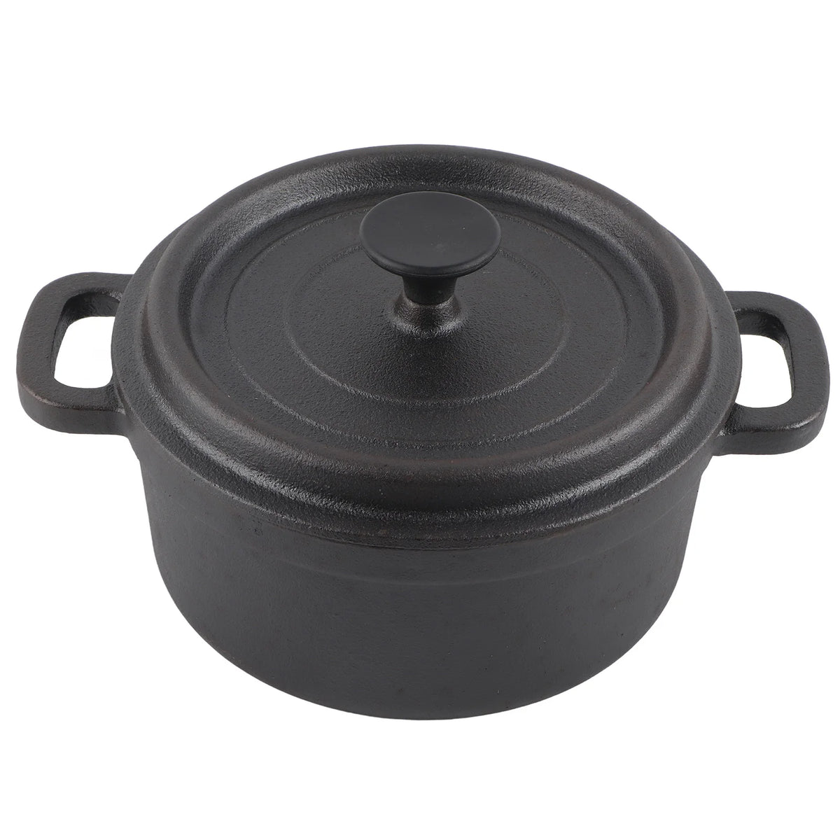 Cast Iron Pot Dutch Oven with Lid Double Traditional Thickened Cooker with Handle for Slow Cooking Barbecue Pasta Kitchen Tool