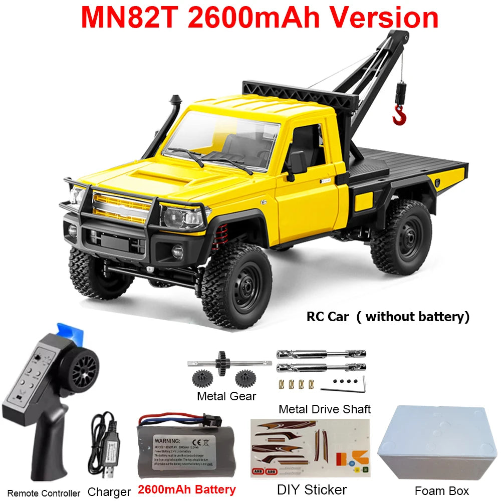 MN82 MN82PRO MN82S MN82T RC Car 1/12 4WD 2.4G Remote Control Car Climbing Off-road RC Crawler LED Light Truck RC Toys As Gift