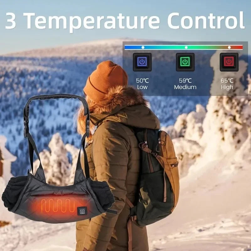 USB Electric Heated Warm Gloves, 3 Shift Temperature Control, Winter Hand Warmer, Waterproof Heating Gloves, Hunting Accessories