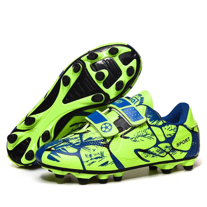Kids Soccer Shoes FG/TF School Football Boots Boys Girls Cleats Grass Sneakers Child Outdoor Athletic Training Sports Footwear