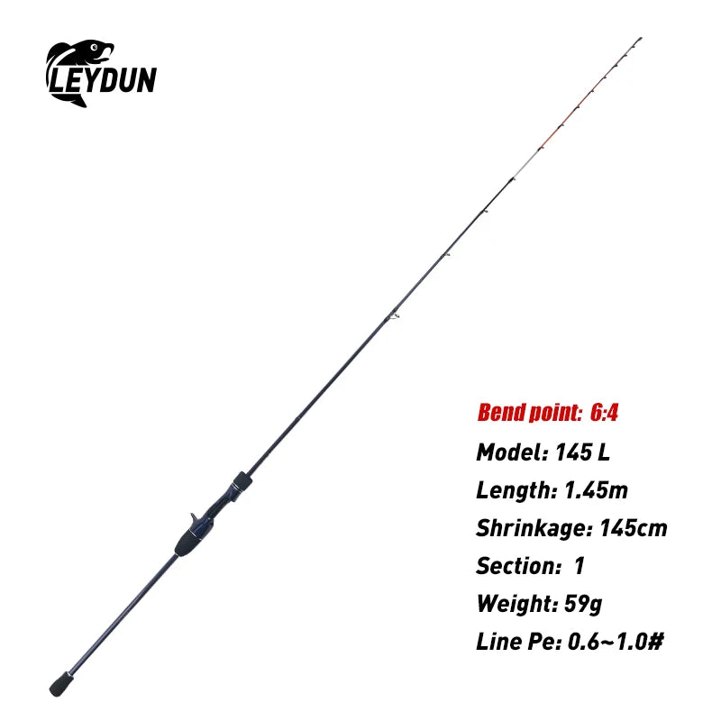 LEYDUN ZORO Light Fishing Rods Tianium Tip Cuttlefish Casting Rod 145L/M/H 59g/58g/55g 150MH 68g 175H 63g Squid Boat Webfooted
