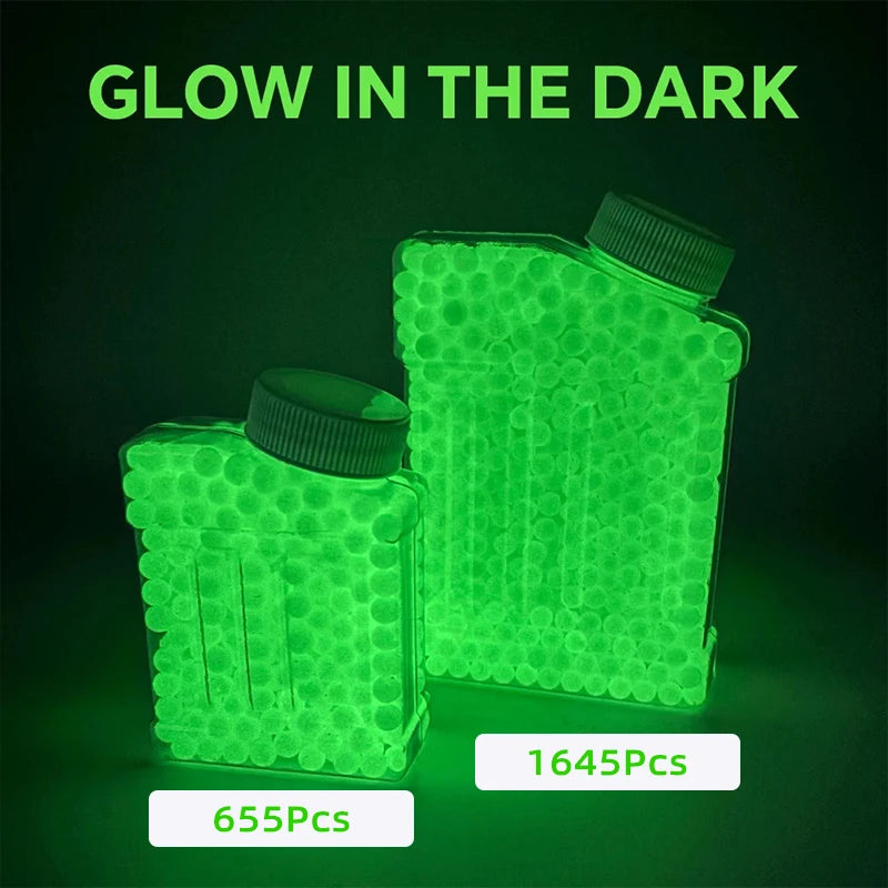 2O--Fluorescent 6mm Airsoft BBs Bullets 0.12g BB Strikeball Rifle Gun Plastic BB Balls Glow in the Dark BB Pellets