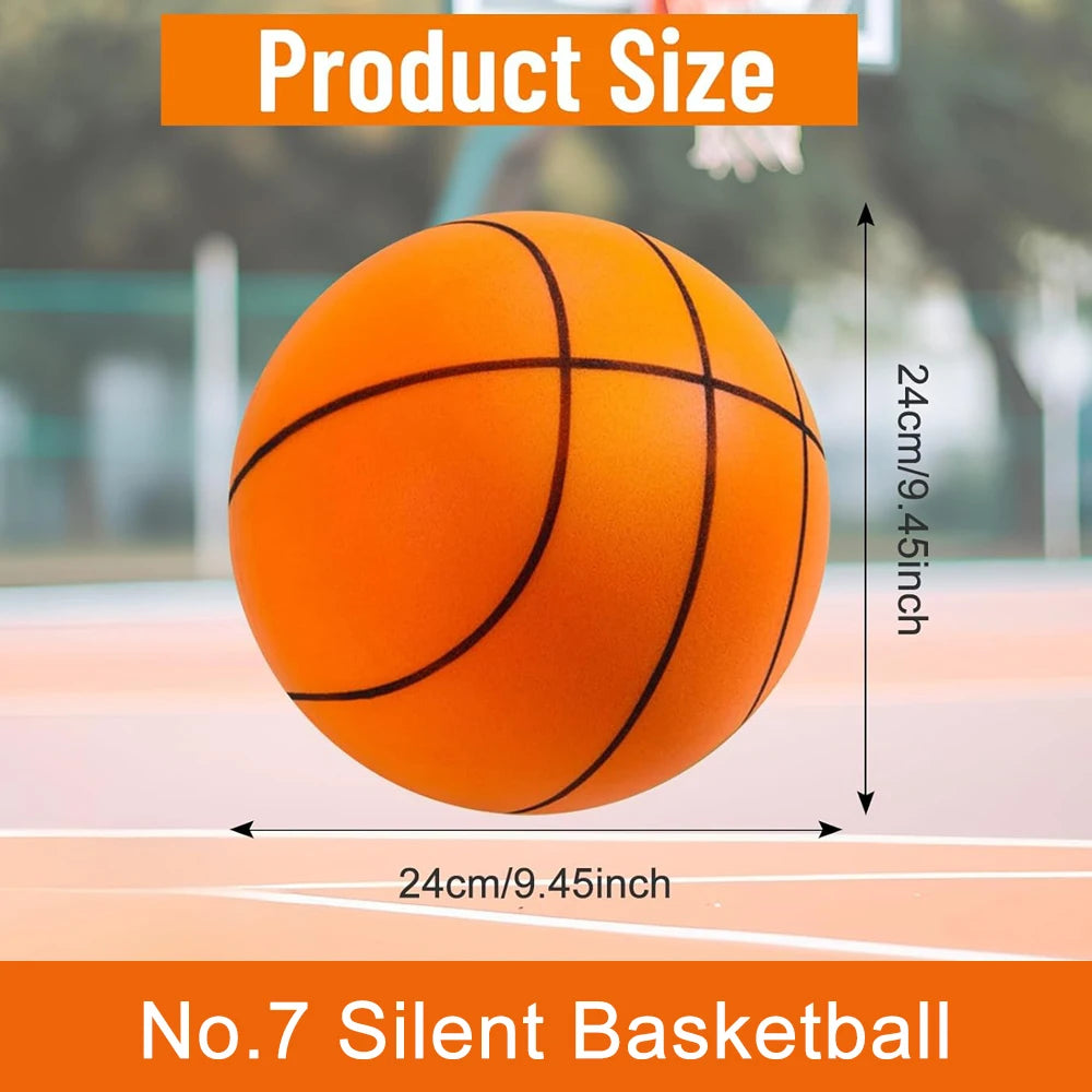 Indoor Silent Basketball Kids Foam Basketball Bouncing No Noise Squeezable Mute Ball Lightweight Sports Toy Ball