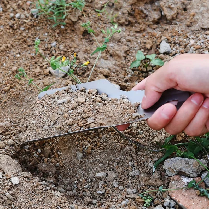 Tiartisan Titanium Corrosion-resistant Garden Hand Shovel Outdoor Camping Hiking Backpacking Mini Ultralight Portable Trowel