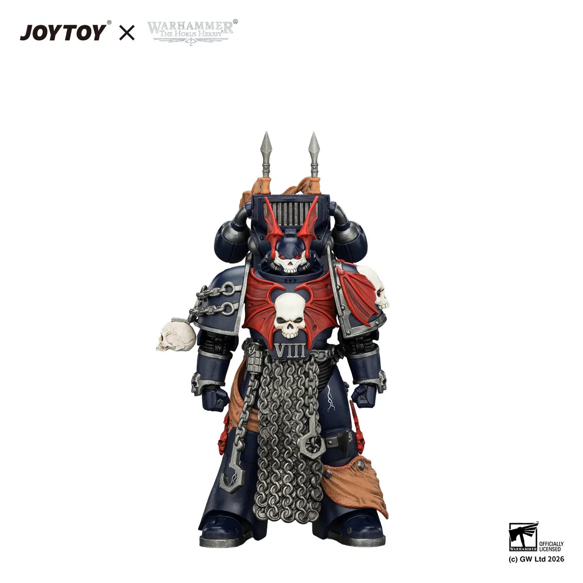 JOYTOY Warhammer 40K Action Figure 1/18 Night Lords Legion Praetor with Jump pack figures Toys