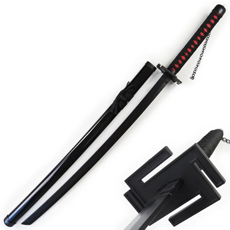 40inch Anime Bleach Katana Wooden Ninja Knife Aizen Ichigo Cosplay Sword Real Size Japanese Katana Original Samurai Sabre Gift