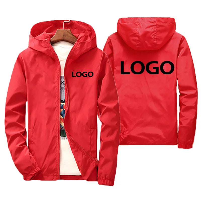 Custom Branded Autumn Jacket Men's Waterproof Warm Windbreaker Casual Clothing Outdoor Windbreaker Jacket Outdoor Fishing Wear