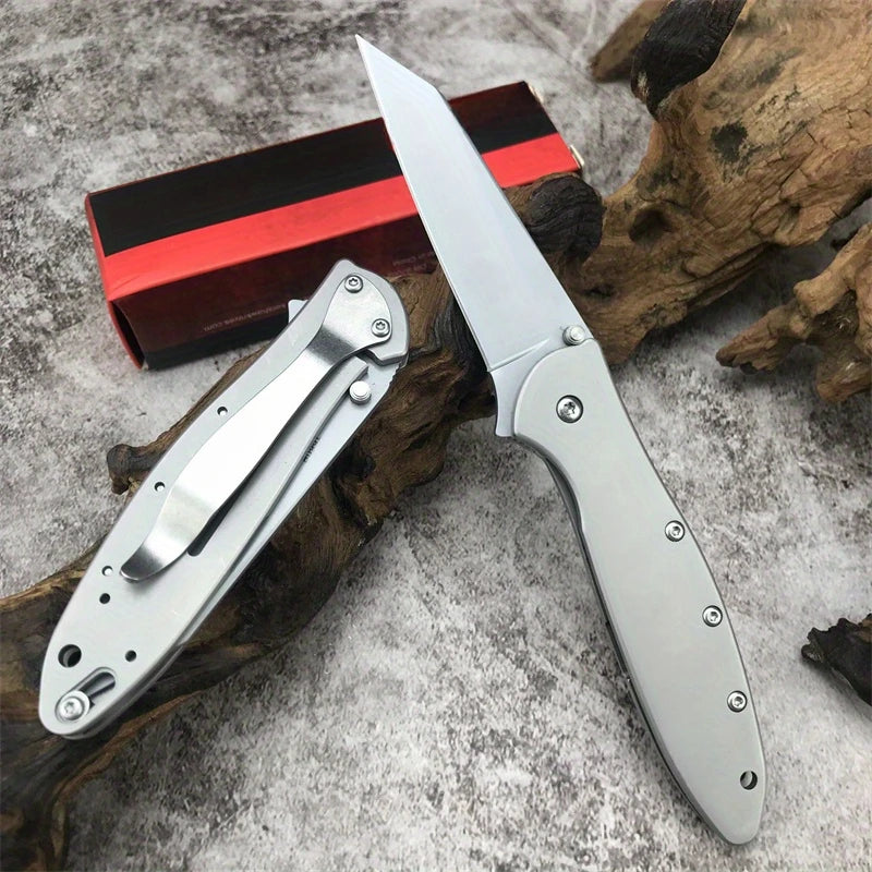 KS 1660 Knife Tanto Blade Pocket Folding Knife Outdoor EDC Multitool Camping Hunting Hand Knives with Clip