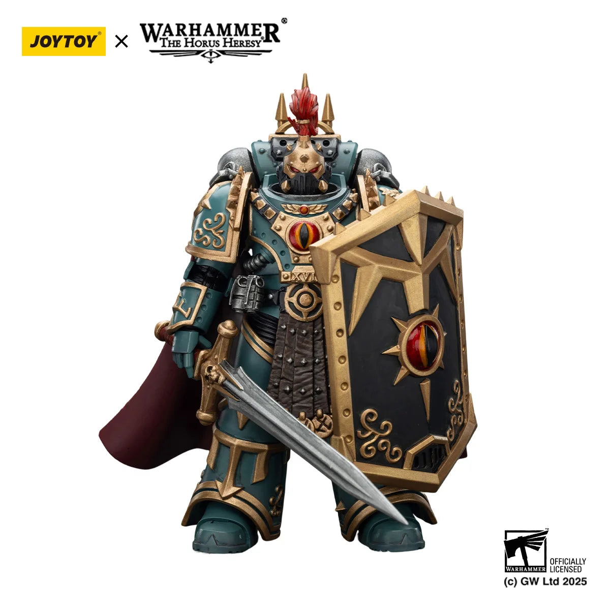 JOYTOY Warhammer 40K Action Figure 1/18 Sons of Horus Little Horus Aximand,Captain of the 5th Company figures Toys