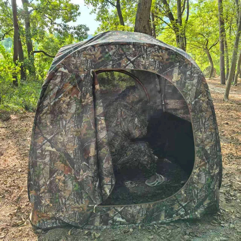 Outdoor Hunting Tent Portable Quick Open 270 ° Perspective Camouflage Hidden Bird Watching  2Persons Pop Up Outdoor Photography