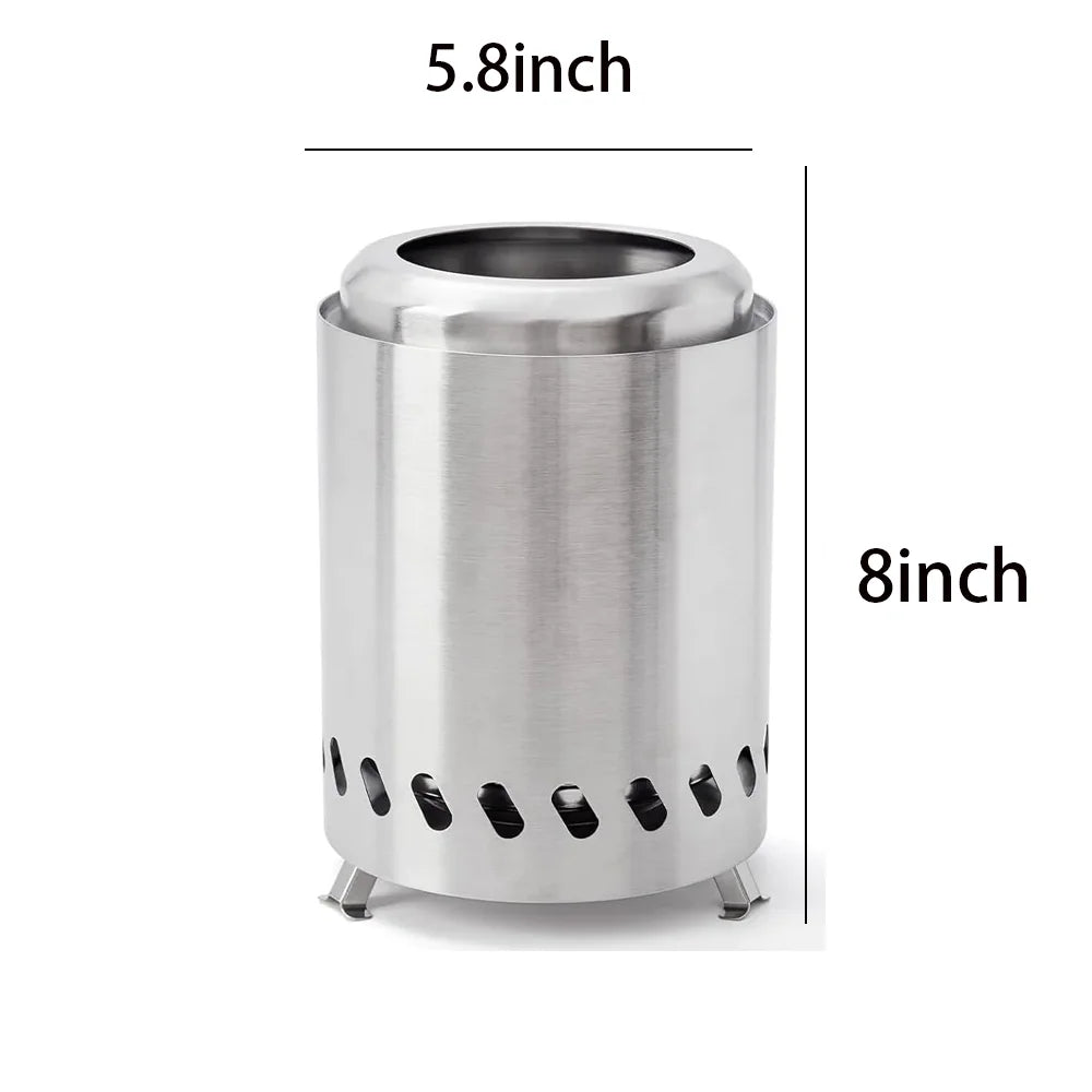 Wood Burner Stove Portable Firewood Stove Stainless Steel Outdoor Camping Smokeless Stove Mini Fire Stove campfire Stove
