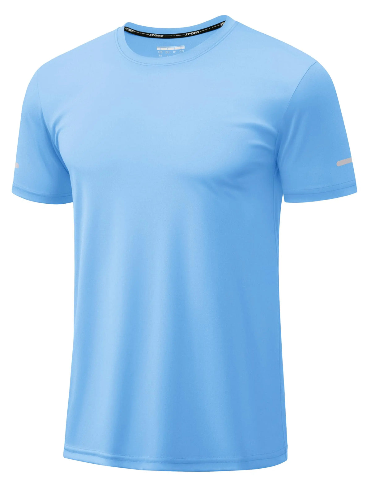 TACVASEN Wokrout Shirts Dry Fit Mens UPF 50+ Sun Protection T-Shirt Reflective Moisture Wicking Gym Shirts Casual Running Tops