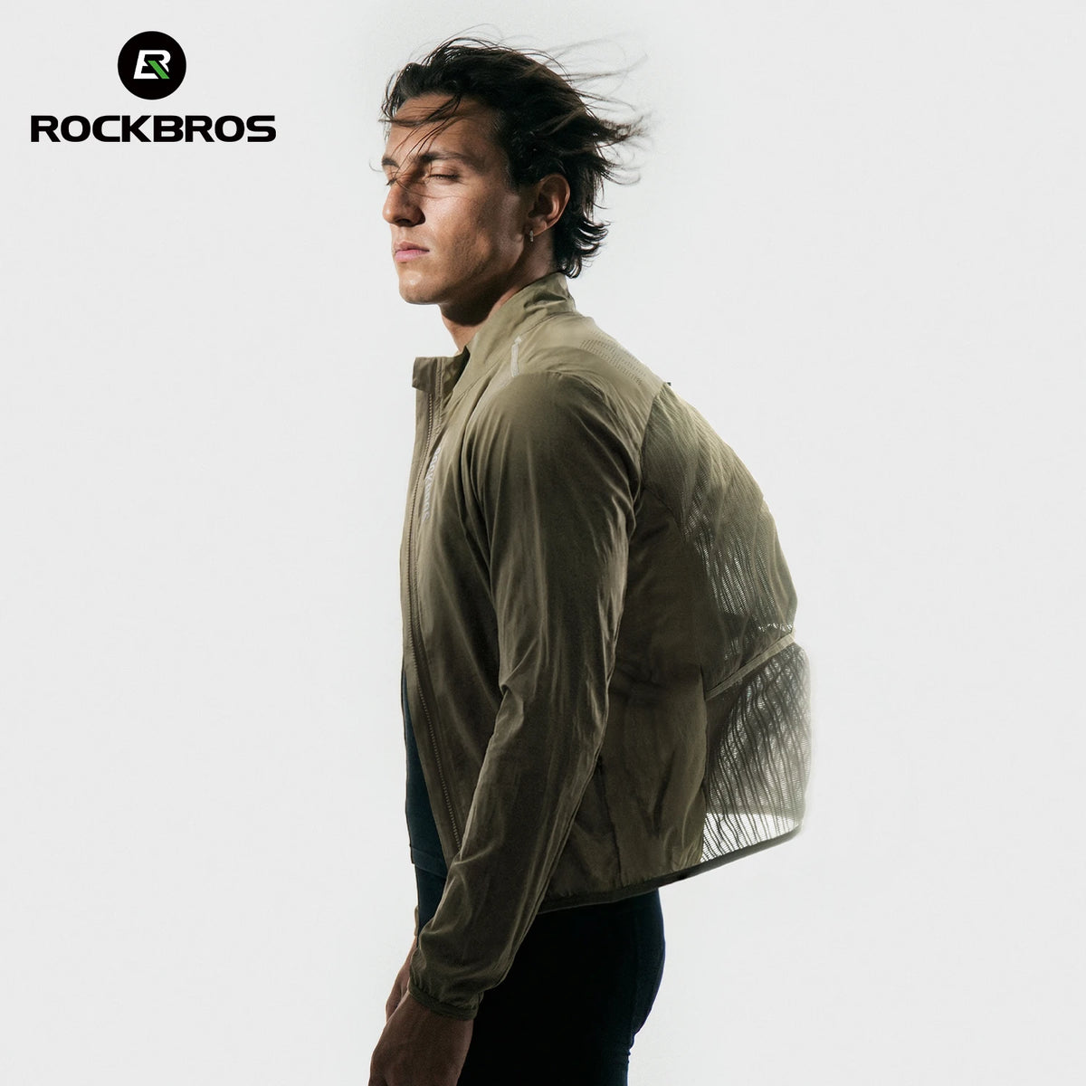 ROCKBROS Summer Cycling Jacket Lightweight Portable Breathable Windbreaker Coat UV Protection Outdoor Sports Cycling Clothing