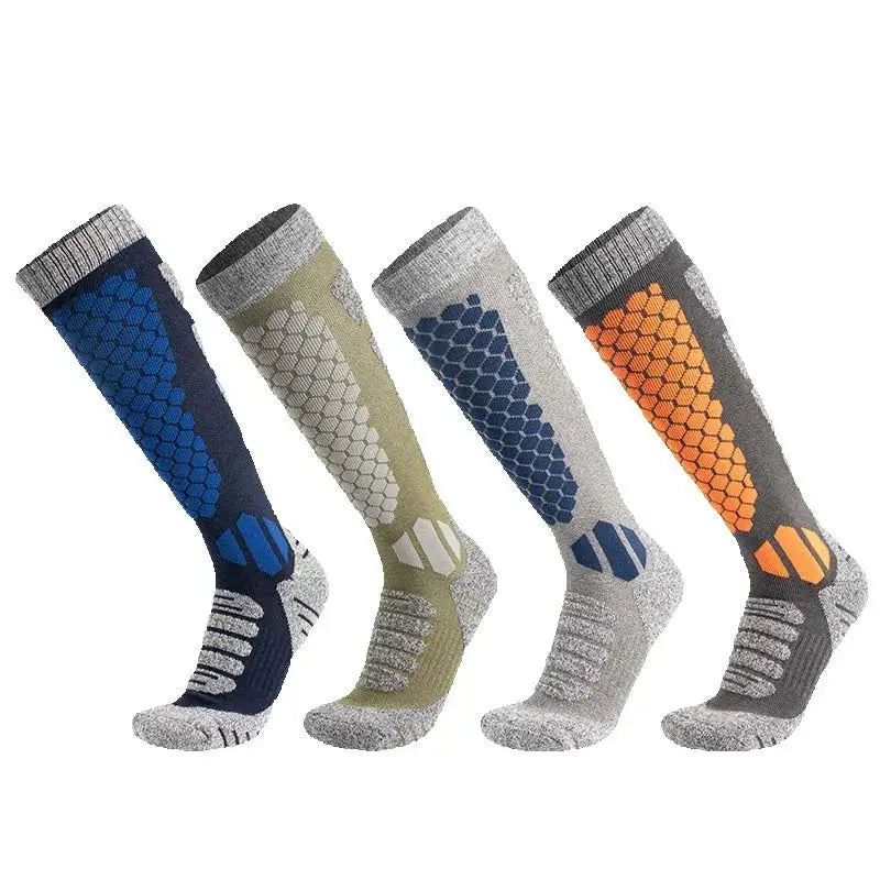 Merino Wool Thermal Outdoor Socks Long Tube Sports Thermal Socks Ski Hiking Ski Mountaineering Sports Socks for Men Women