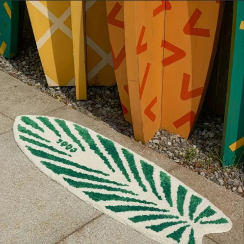 Surfboard Shape Bedside Floor Mat Creativity Carpets for Living Room Thick Plush Bedroom Decor Carpet Fluffy Soft Cloakroom Rug