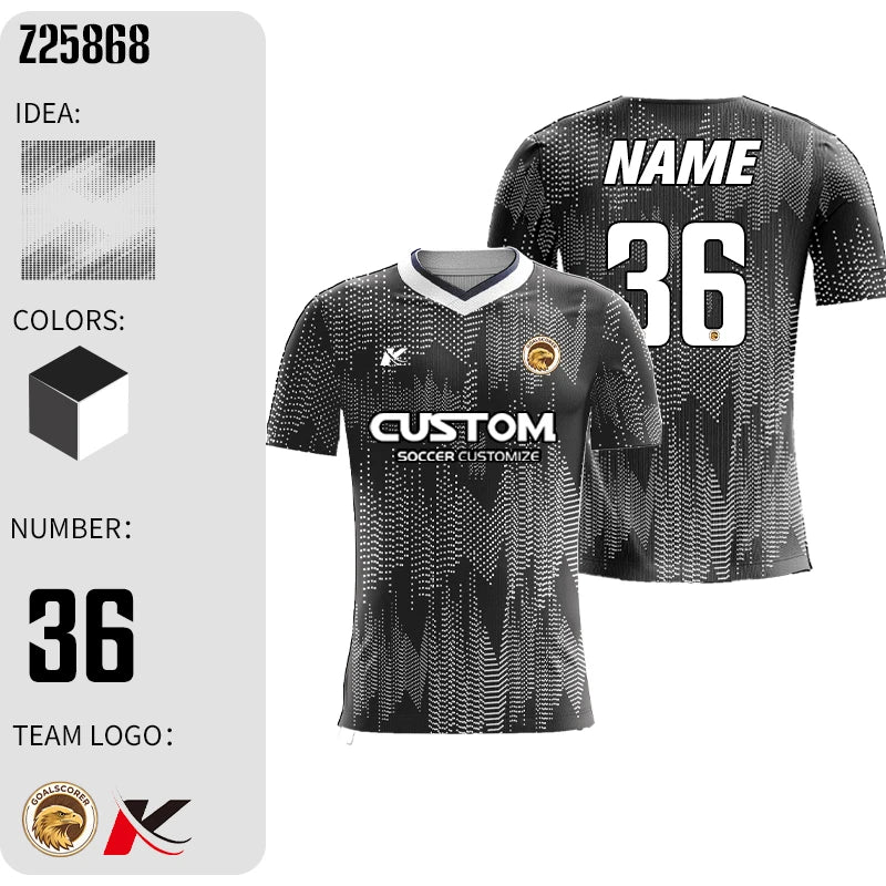 Wholesale Football Jersey Custom Shirt Sublimation Embroidery Logo Team Soccer Shirts Men Training Sportswear Jersey Top Z259049