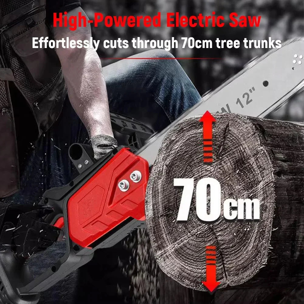 16 Inch 12 inch Powerful Electric Chainsaw for Wood Cutting Safety Lock Cordless Electric Chainsaw Tree Cutting Saw Logging Saw