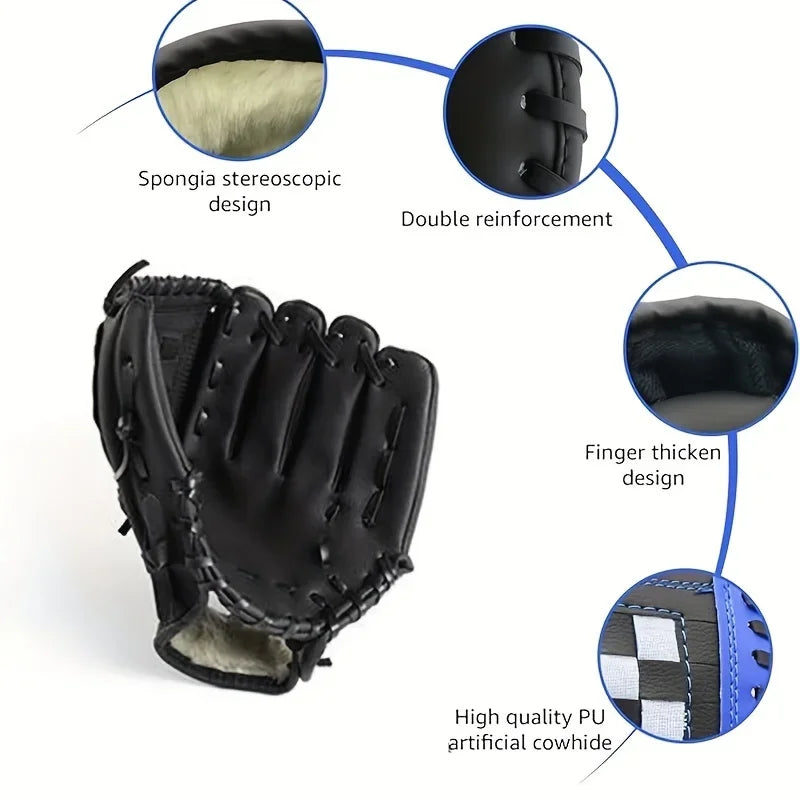 Baseball Balls Set 63cm Aluminum Alloy Baseball Bat PVC Glove Baseball Kit for Beginners Batting Practice Softballs Training