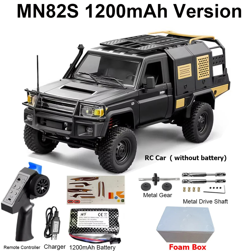 MN82 MN82PRO MN82S MN82T RC Car 1/12 4WD 2.4G Remote Control Car Climbing Off-road RC Crawler LED Light Truck RC Toys As Gift