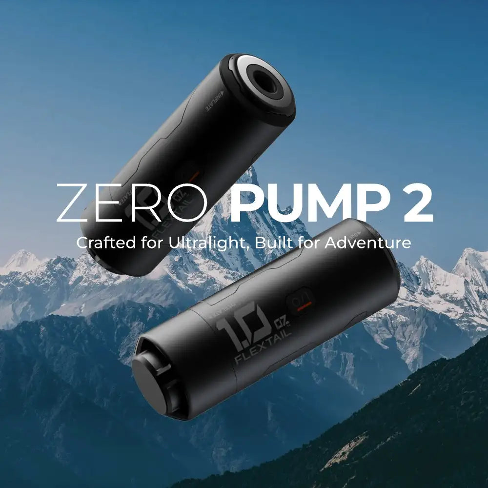 FLEXTAIL ZERO PUMP 2 - 28g Ultralight Camping Air Pump Electric Inflator for Sleeping Pads, 900mAh Rechargeable Battery Included
