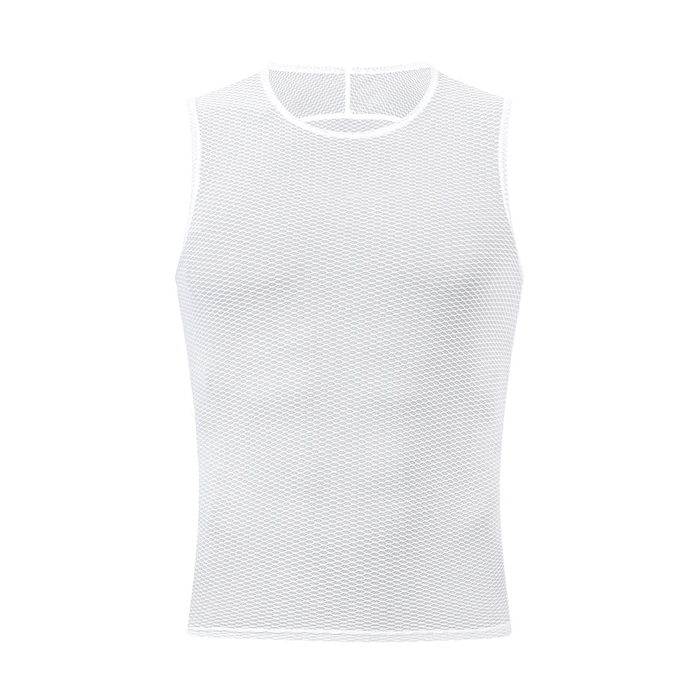 HISERWA Cycling Base Layer Men Summer Cycling Undershirt MTB Road Bike Underwear Breathable Quick Dry Mesh Bicycle Cycle Vest