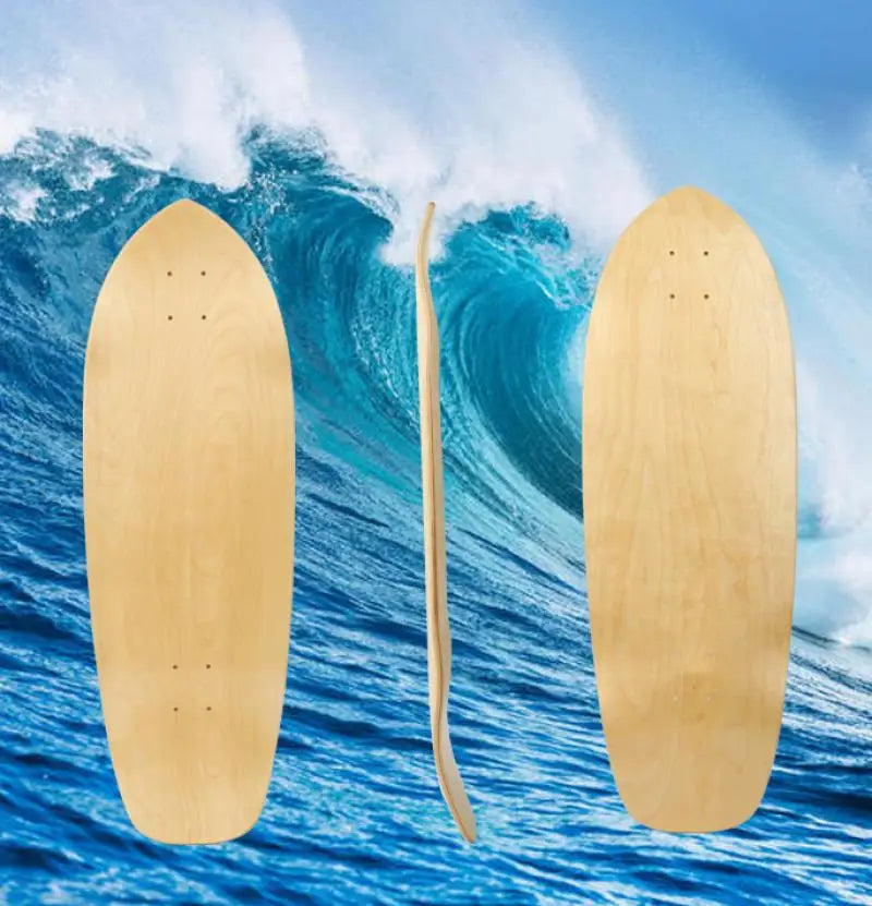 2025 New Skate Board Deck Hardwearing Maple Skateboard Gothic Long Board Diy Blank Surfboard For Outdoor Sport 31*10.25 Inch