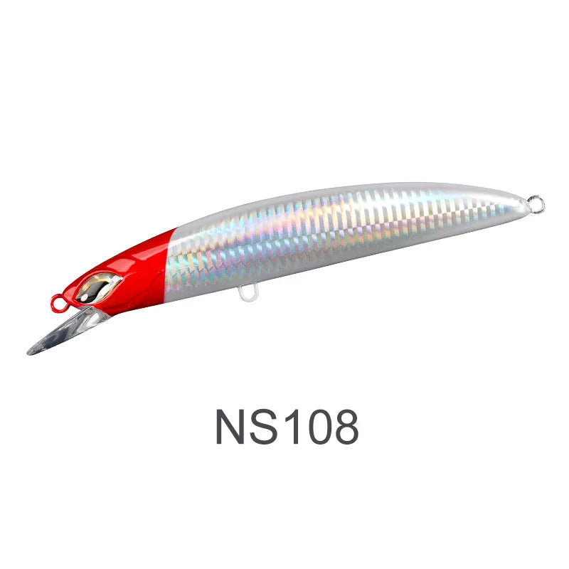 Noeby Minnow Fishing Lure 170mm 56g 195mm 84g Jerking Bait Slow Sinking Artificial Hard Bait for Tuna Sea Tackle Fishing Lures