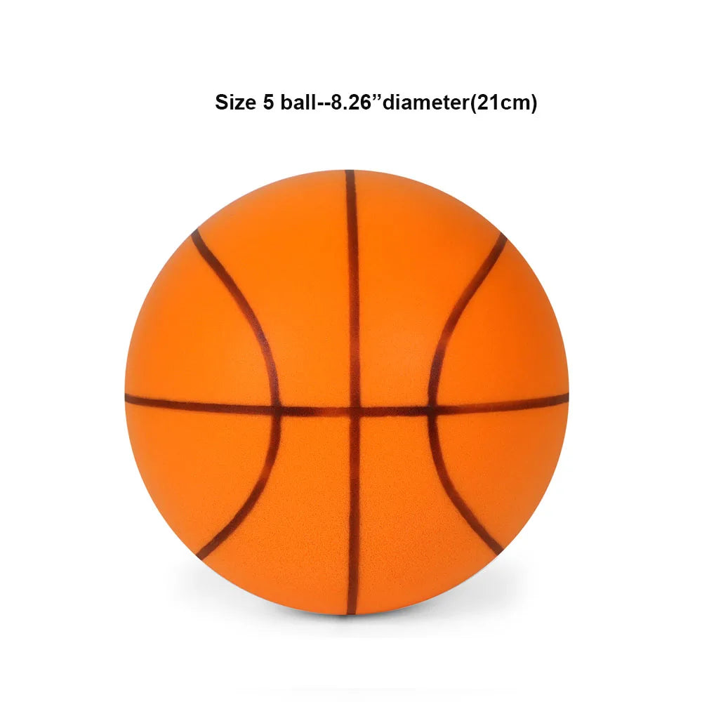 Indoor Silent Basketball Kids Foam Basketball Bouncing No Noise Squeezable Mute Ball Lightweight Sports Toy Ball