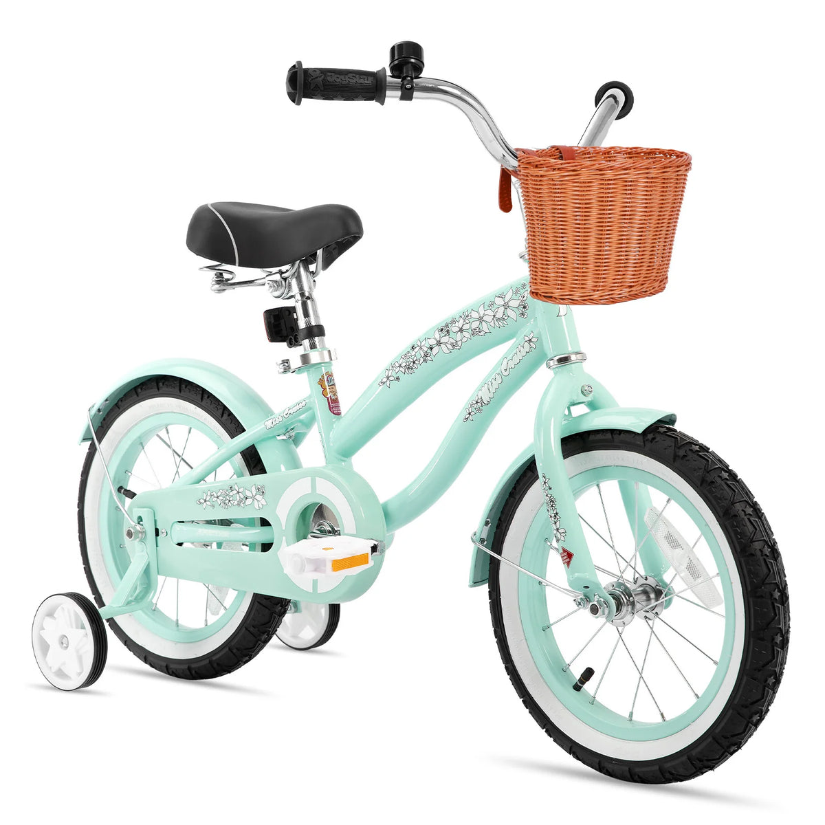 JoyStar Kids Cruiser Bike 12' 14' 16' Training Wheels Coaster Brake Adjustable Seat Fenders for Girls & Boys 2-7 Years