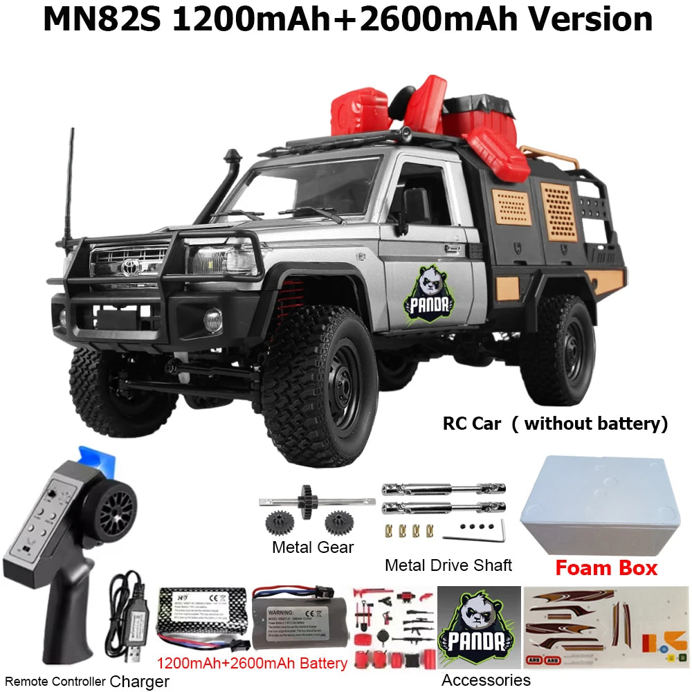 MN82 MN82PRO MN82S MN82T RC Car 1/12 4WD 2.4G Remote Control Car Climbing Off-road RC Crawler LED Light Truck RC Toys As Gift