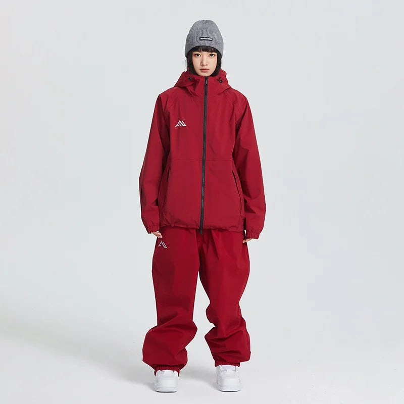SEARIPE 2025 New Winter Man And Woman's Warm Ski Suit Breathable Waterproof Snowboarding Snow Sets Unisex Coat And Pants Suit