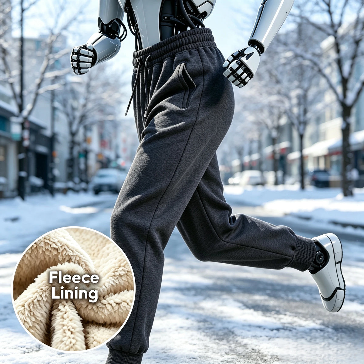 Jogging Pants Men'S Long Pants Men's Casual Pants Winter Sports Suits Thick Fleece Sports Pants Warm Long Pants Fleece-Lined