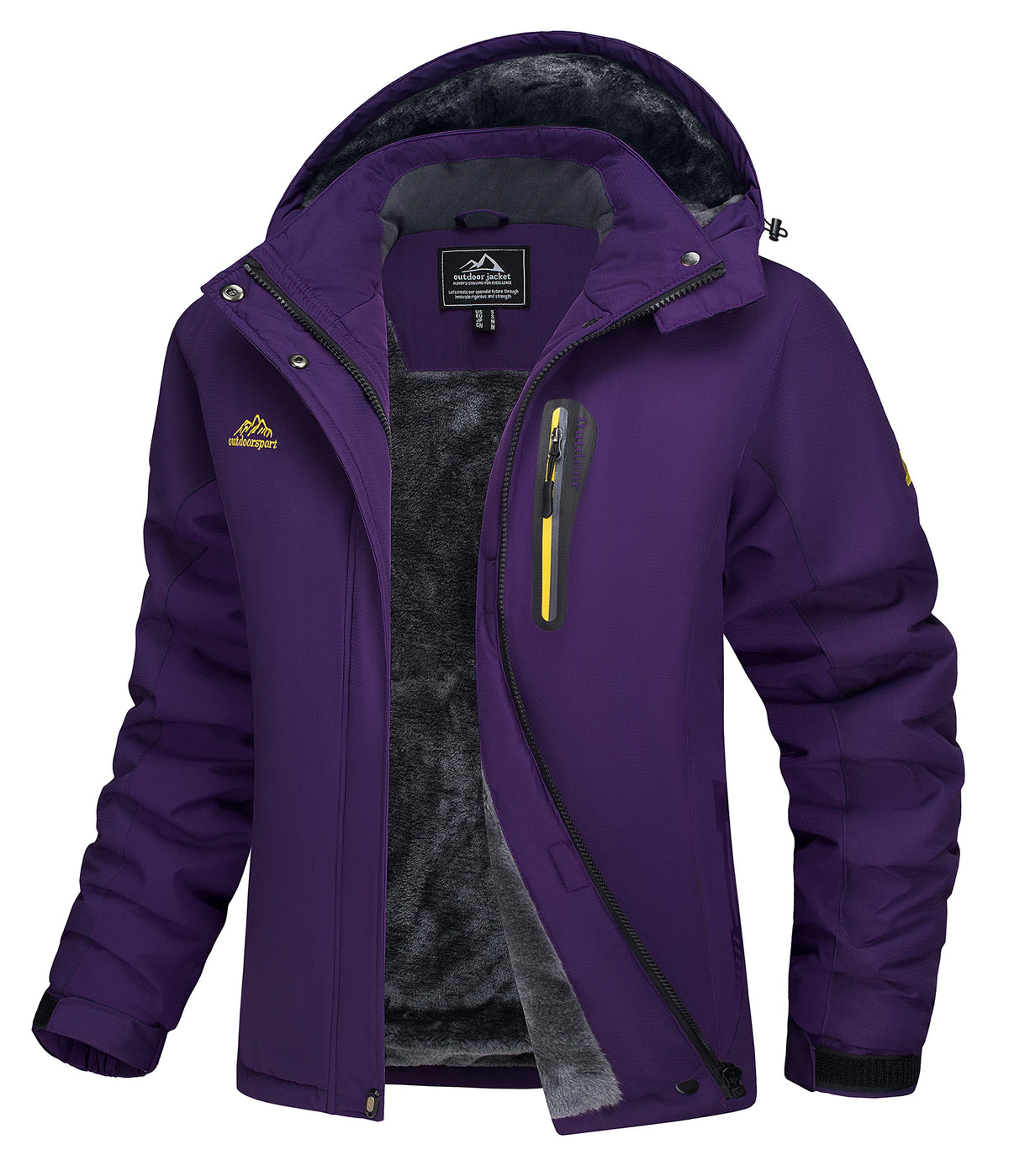 TACVASEN Winter Fleece Lined Ski Snowboard Jacket Womens Waterproof Themal Hiking Jacket Work Coat Windbreaker Parka Raincoat