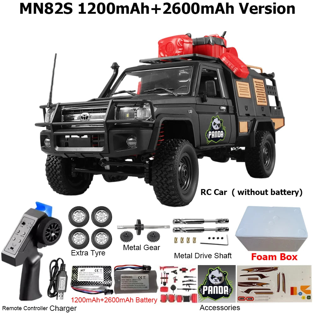 MN82 MN82PRO MN82S MN82T RC Car 1/12 4WD 2.4G Remote Control Car Climbing Off-road RC Crawler LED Light Truck RC Toys As Gift