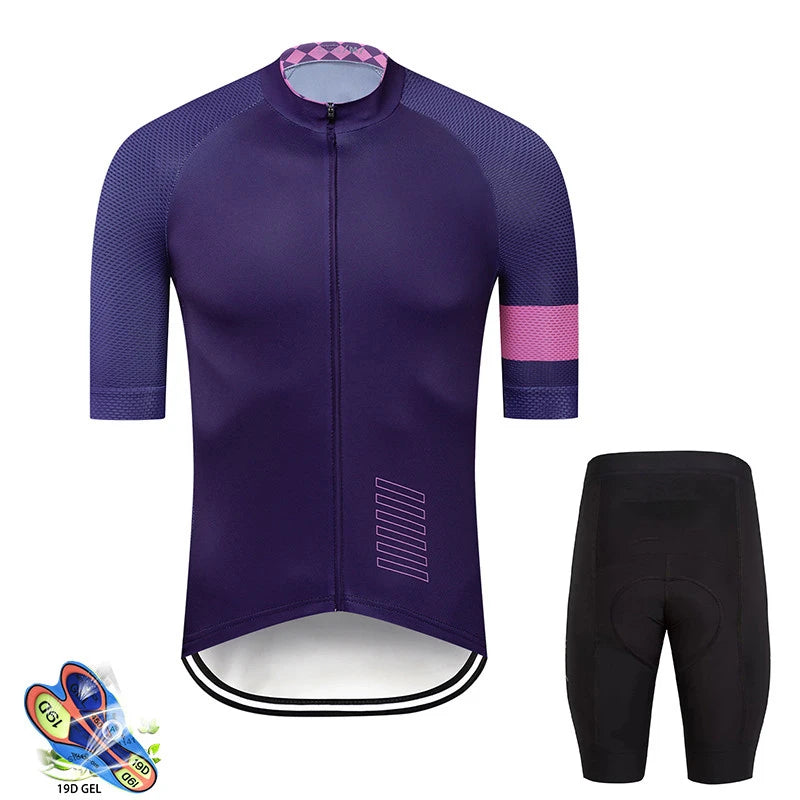 2026 New Pro Team Cycling Jersey Set Men's Summer Bike Mountain Uniform Ropa Ciclismo Maillot Hombre Bicycle Clothing Suit