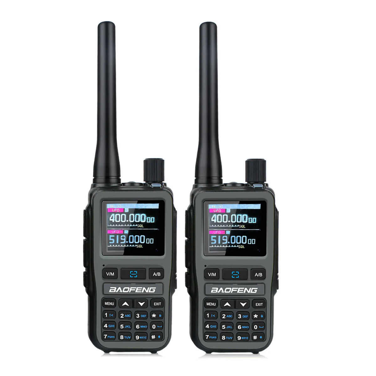 2PCS/Pack Baofeng UV-5R Mini Dual Band Dual PTT Walkie Talkie 5RMINI Air Band Rx 5W Compact  VOX FM Amateur Radio Type-C Charge
