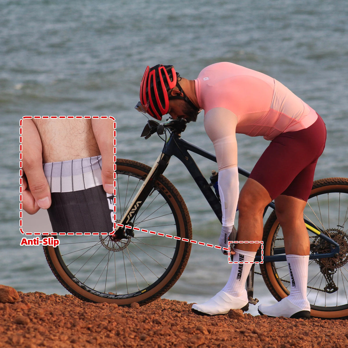 DAREVIE AERO Cycling Shoes Cover Anti-Slip Waterproof Aero Overshoes Cycling Windproof Aero Bike Shoes Cover Bicycle Accessories