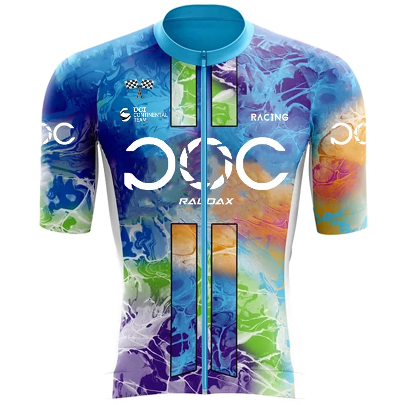 2025 RAUDAX New Men's Cycling Set Road Bicycle Breathable Cycling Suit Bib Shorts Cycling Set Summer Cycling Team Training Suit