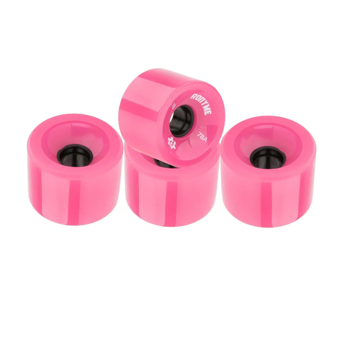 4pcs 70mm Longboard PU Wheel Replacement Skateboard 78A Hardness Wheels Cruising Wheel ABEC- Outer Cover Casing
