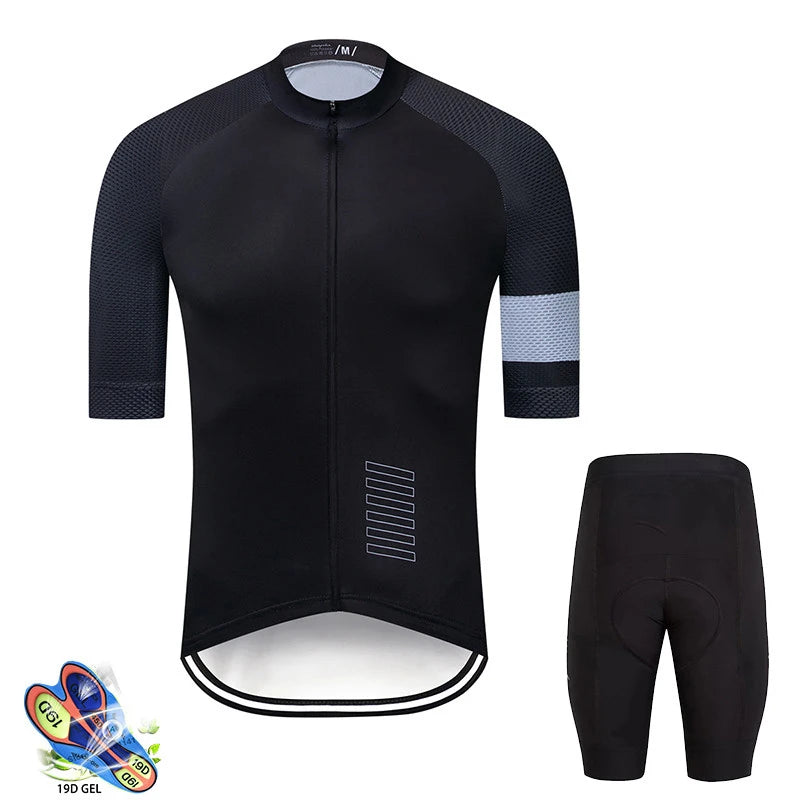 2026 New Pro Team Cycling Jersey Set Men's Summer Bike Mountain Uniform Ropa Ciclismo Maillot Hombre Bicycle Clothing Suit