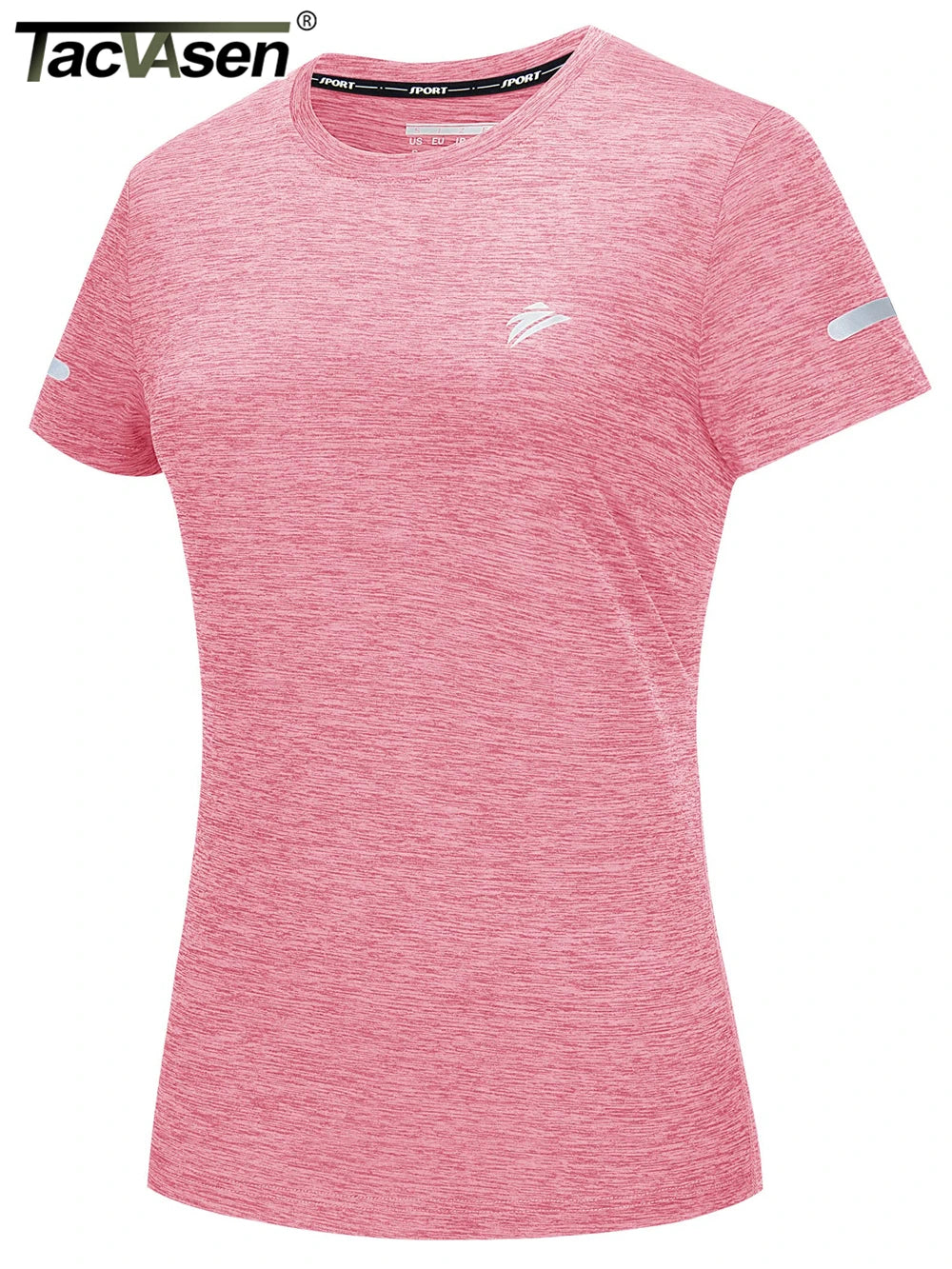 TACVASEN Elastic Moisture Wicking Summer T-shirts Women's Casual T-shirts Crew Neck Workout Running Shirts Sports Tee Gym Tops