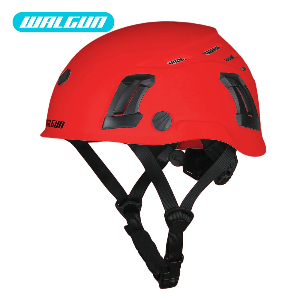WALGUN K202 Construction Work Safety Helmet with Goggle Lens Visor Ear Protection Hat Electrician Work-at-height Climbing Helmet