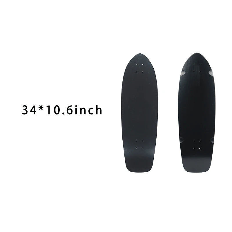 2025 New Skate Board Deck Hardwearing Maple Skateboard Gothic Long Board Diy Blank Surfboard For Outdoor Sport 31*10.25 Inch
