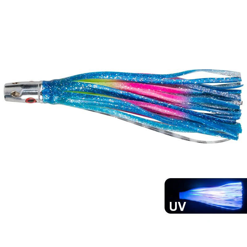 1PC Copper Head Octopus 55g/6.5inch Squid Skirt Bait Big Game Drag Fishing Marlin Tuna Trolling Lure Seawater Fishing Lure